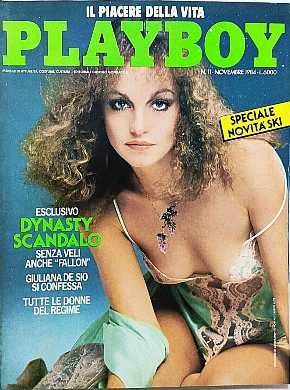 PLAYBOY (It) magazine side cover  November 1984