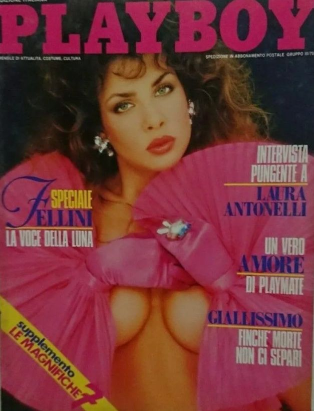 PLAYBOY (It) magazine side cover  October 1989