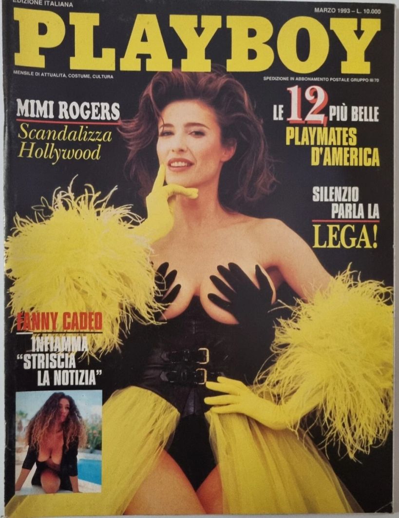 PLAYBOY (It) magazine side cover  March 1993