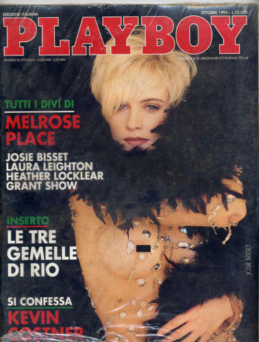 PLAYBOY (It) magazine side cover October 1994
