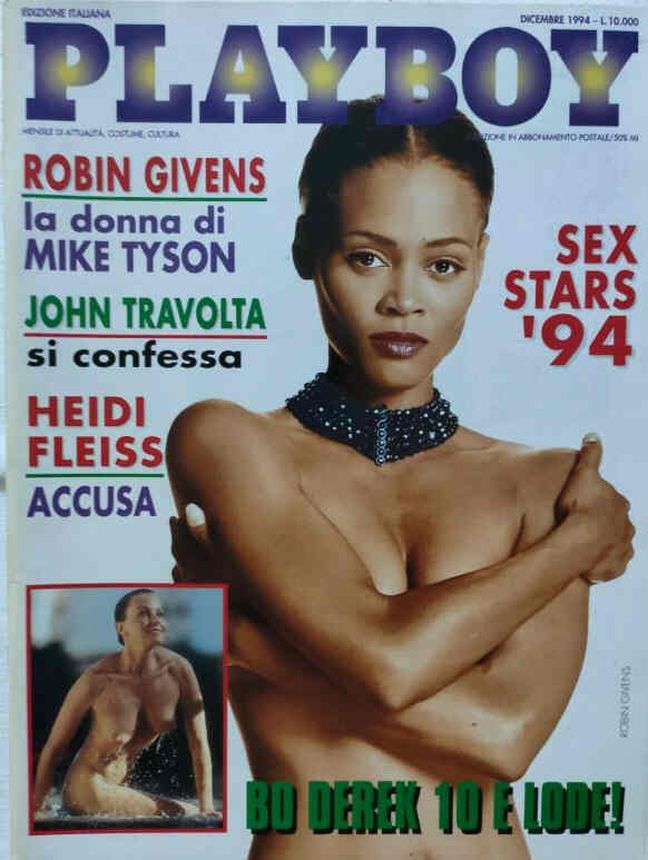 PLAYBOY (It) magazine side cover  December 1994