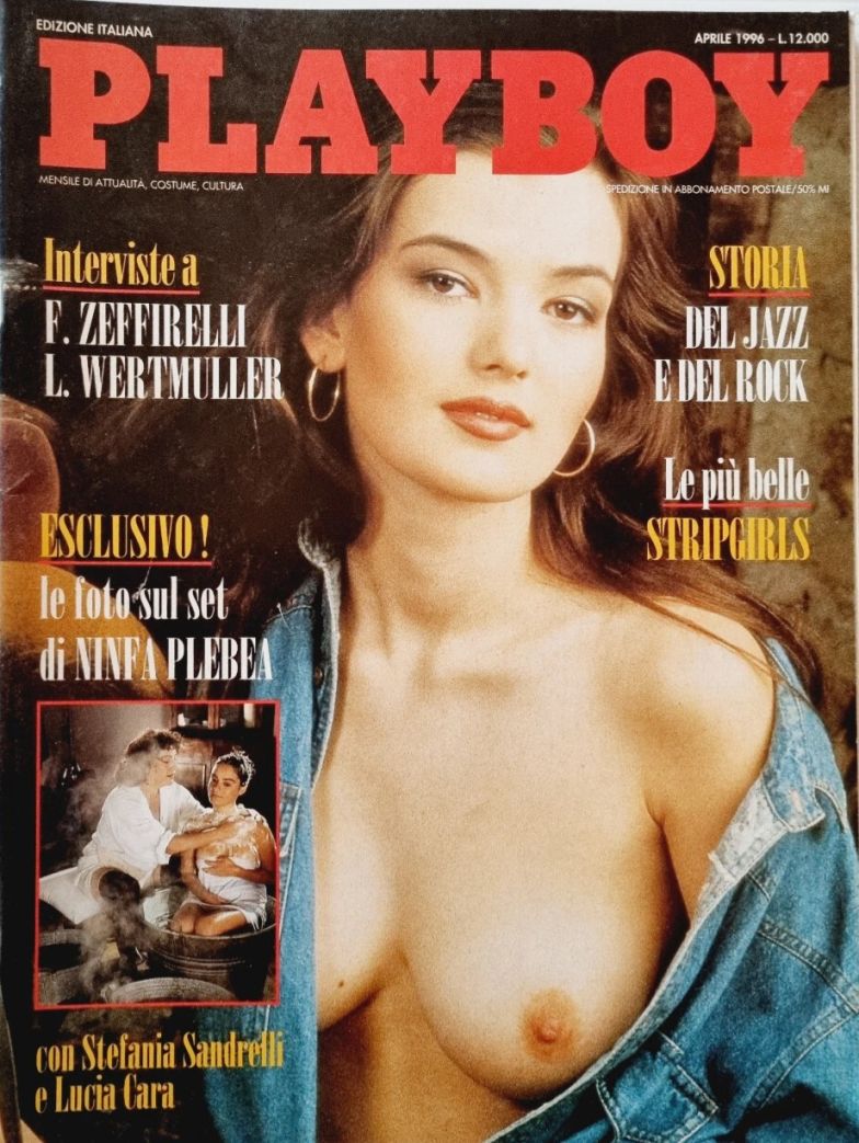 PLAYBOY (It) magazine side cover  April 1996