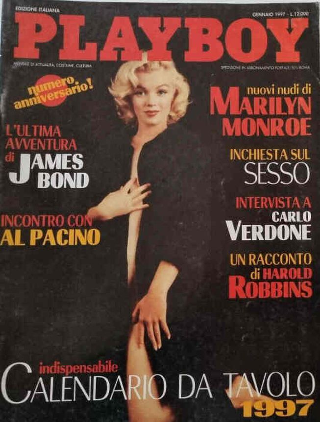 PLAYBOY (It) magazine side cover  January 1997