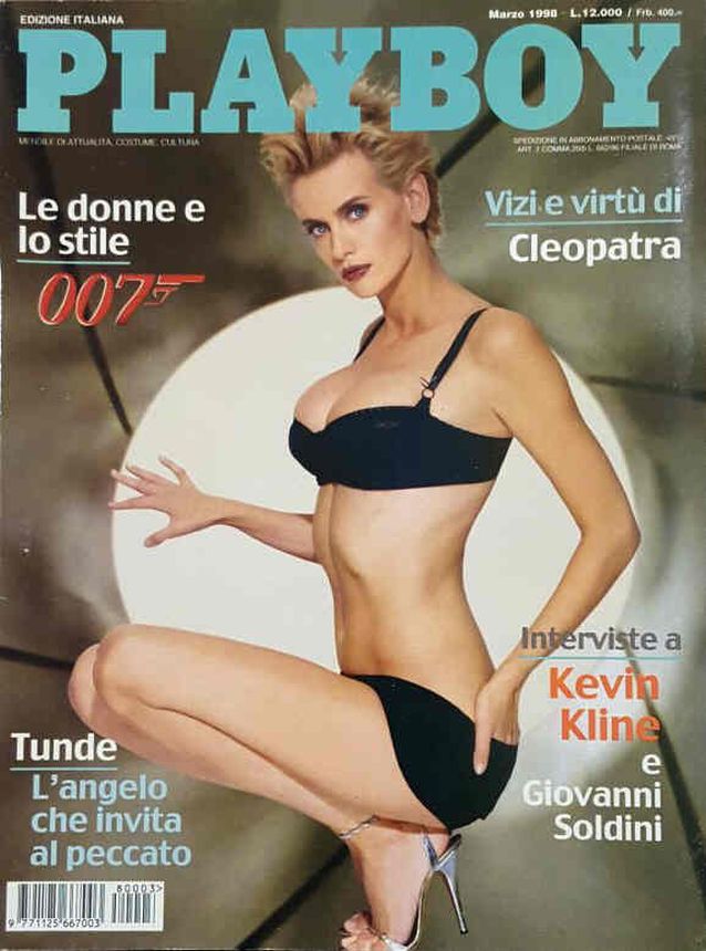 PLAYBOY (It) magazine side cover  March 1998