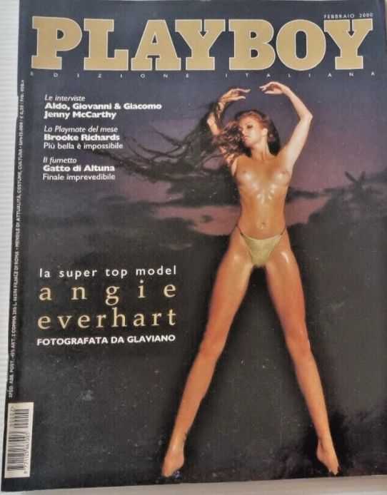PLAYBOY (It) magazine side cover  February 2000