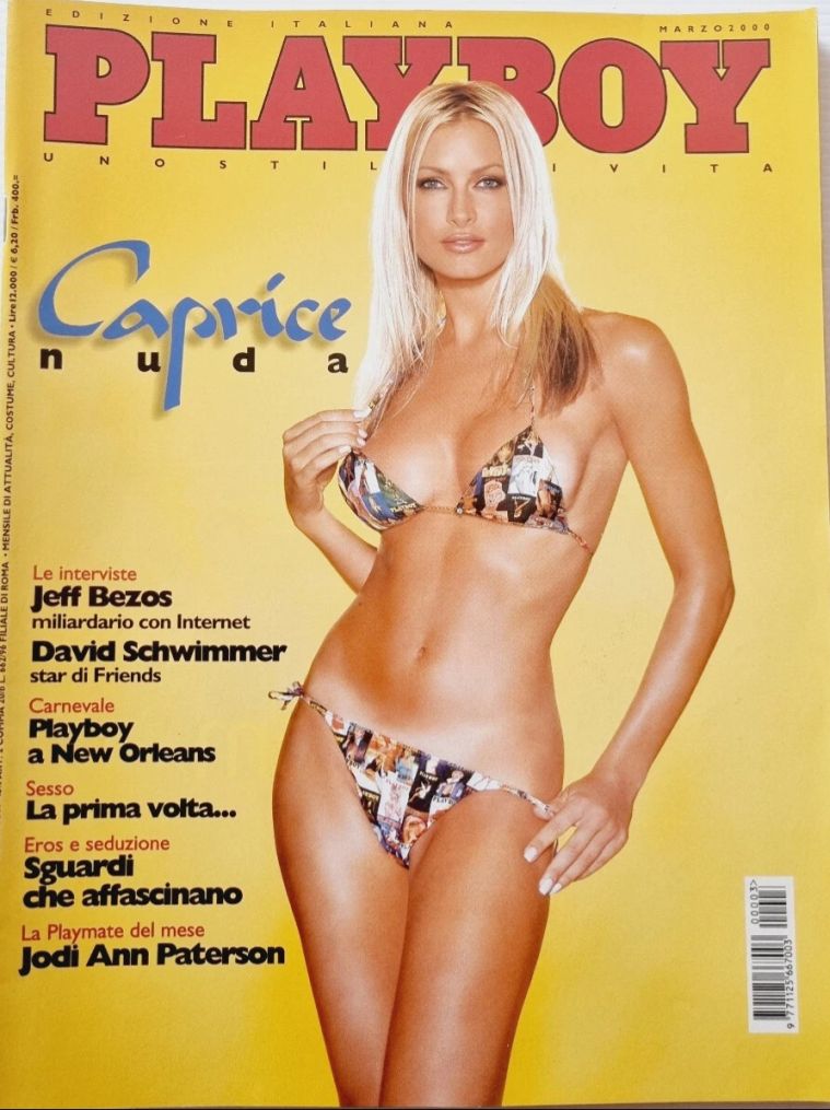 PLAYBOY (It) magazine side cover  March 2000