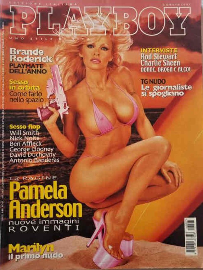 PLAYBOY (It) magazine side cover  July 2001