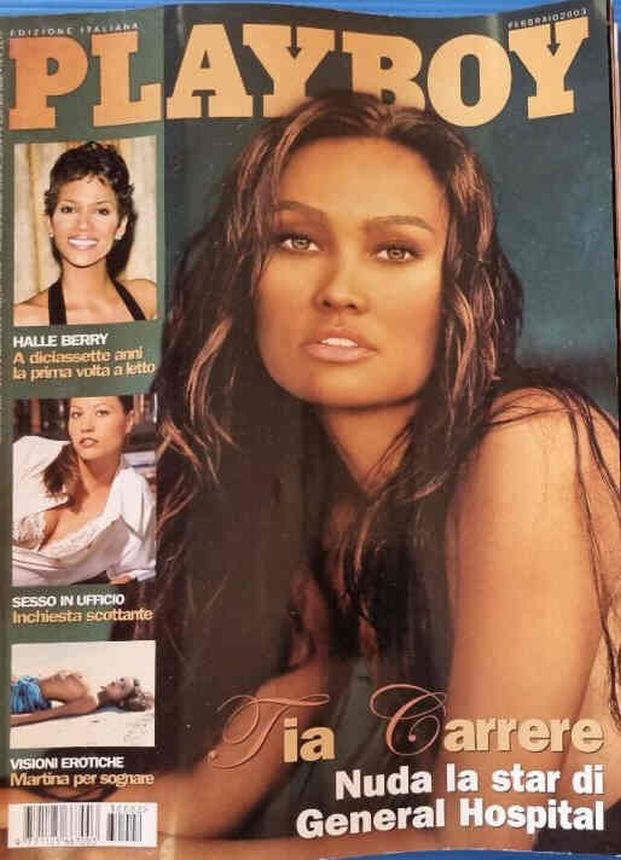 PLAYBOY (It) magazine side cover  February 2003
