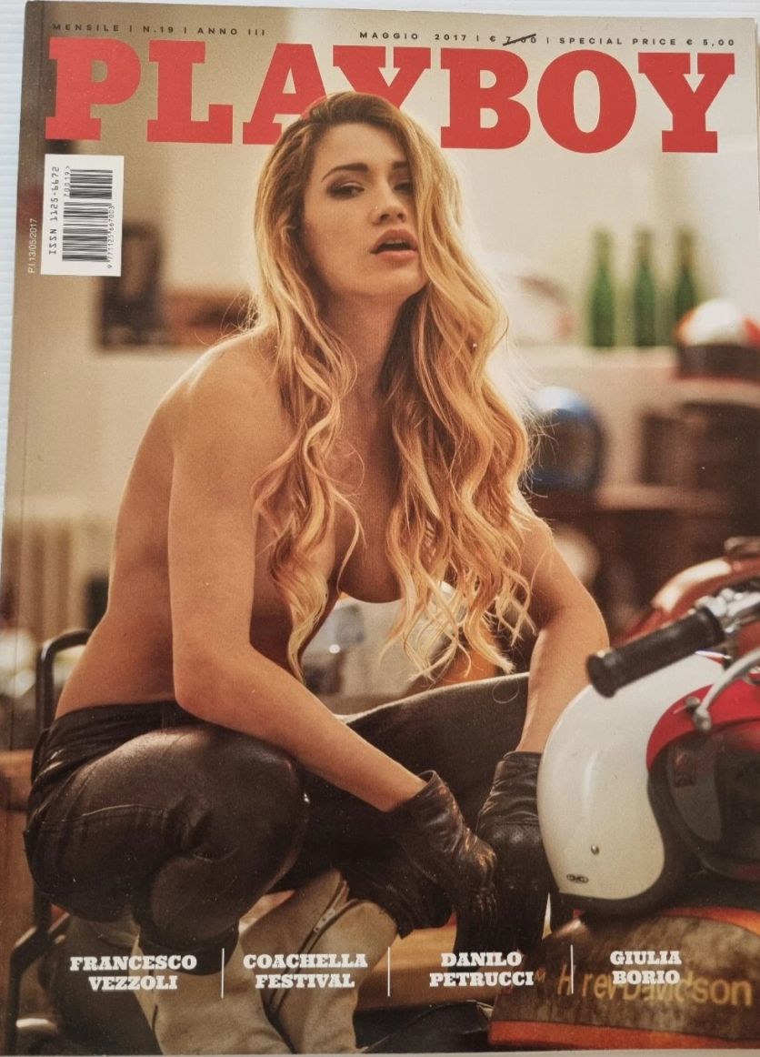 PLAYBOY (It) magazine side cover  May 2017