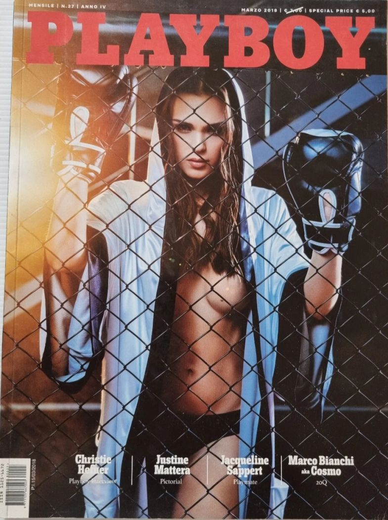PLAYBOY (It) magazine side cover  March 2018