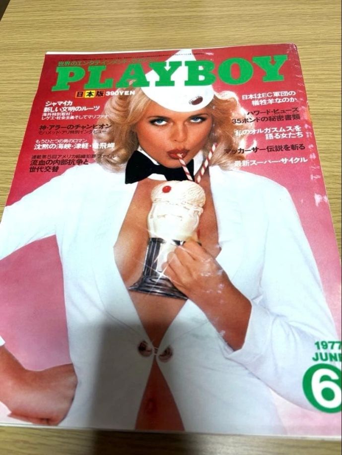 PLAYBOY (Jp) magazine side cover  June 1977