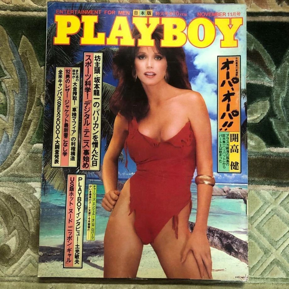 PLAYBOY (Jp) magazine side cover  November 1982