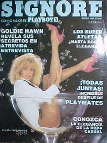 PLAYBOY (MEXICO) magazine side cover  January 1985