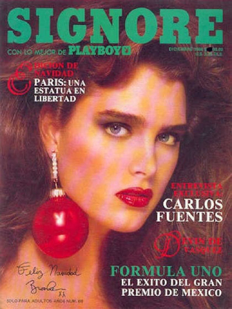 PLAYBOY (MEXICO) magazine side cover  December 1986
