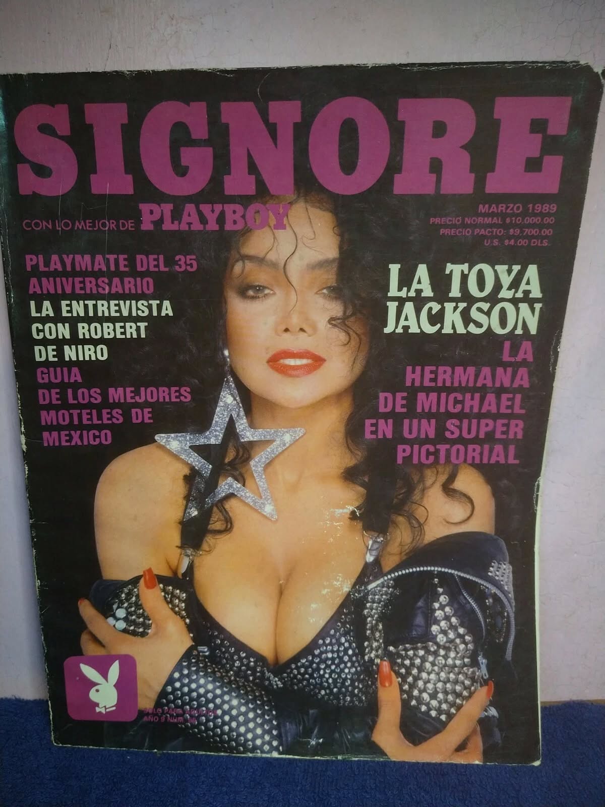 PLAYBOY (MEXICO) magazine side cover  March 1989