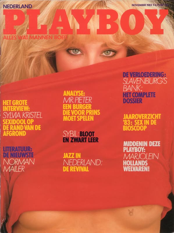 PLAYBOY NETHERLANDS magazine side cover  November 1983