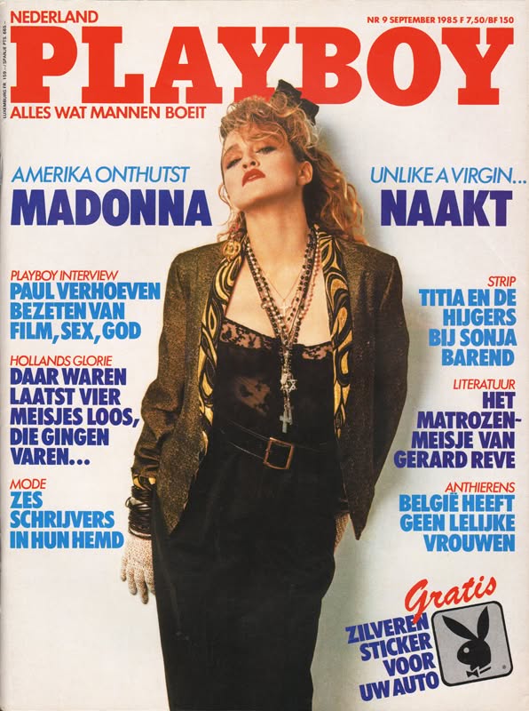 PLAYBOY NETHERLANDS magazine side cover  September 1985