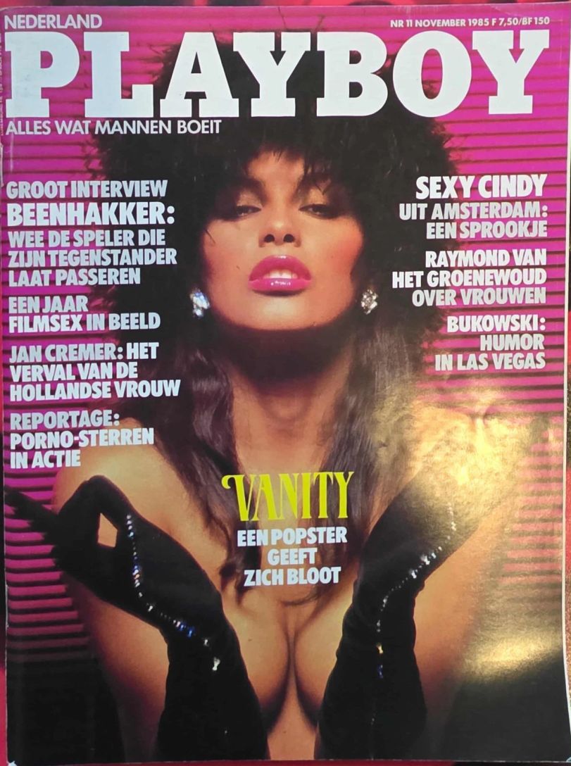 PLAYBOY NETHERLANDS magazine side cover  November 1985