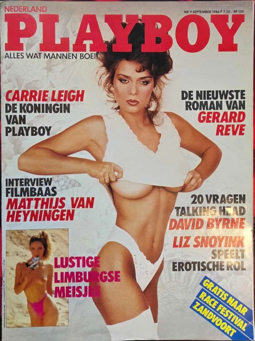 PLAYBOY NETHERLANDS magazine side cover  September 1986