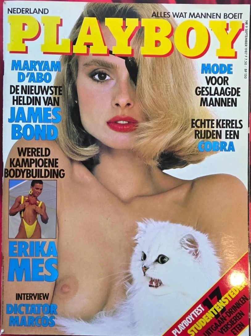 PLAYBOY NETHERLANDS magazine side cover  September 1987