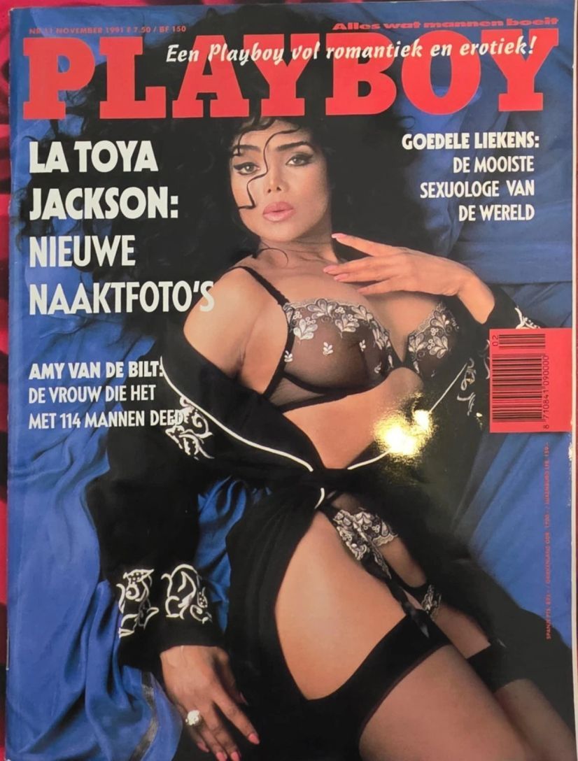 PLAYBOY NETHERLANDS magazine side cover  November 1991
