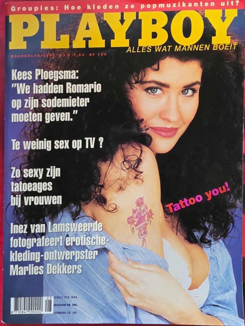 PLAYBOY NETHERLANDS magazine side cover  September 1993