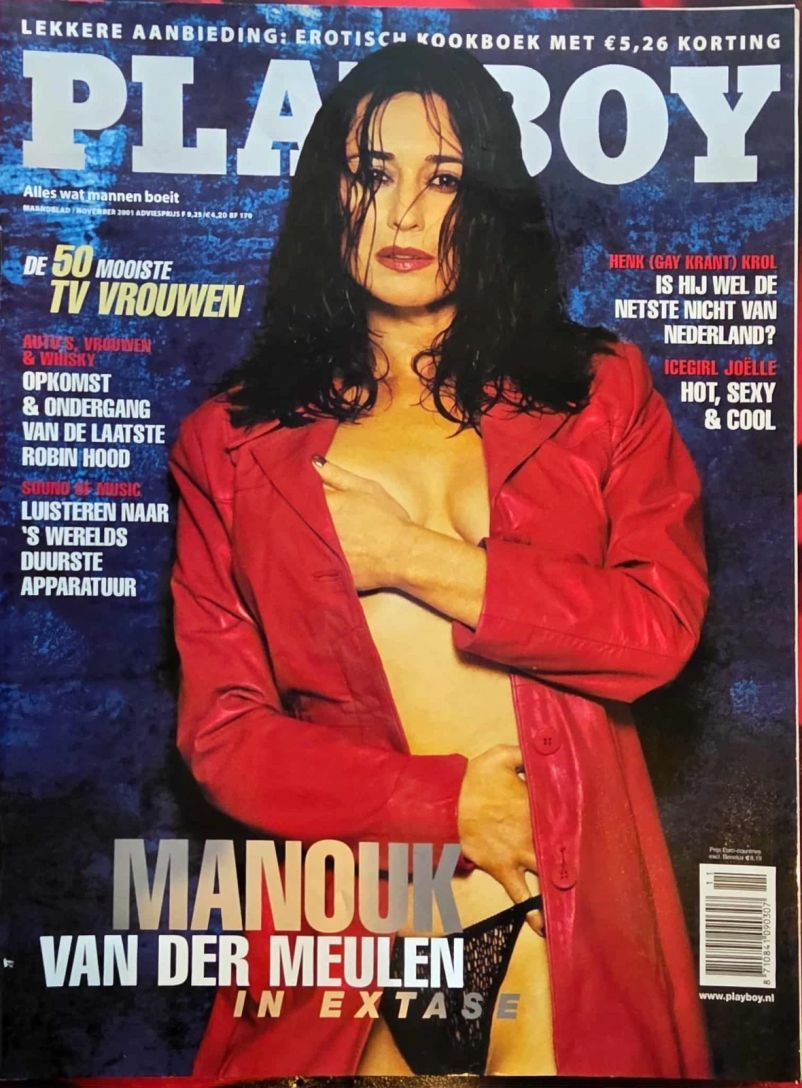 PLAYBOY NETHERLANDS magazine side cover  November 2001