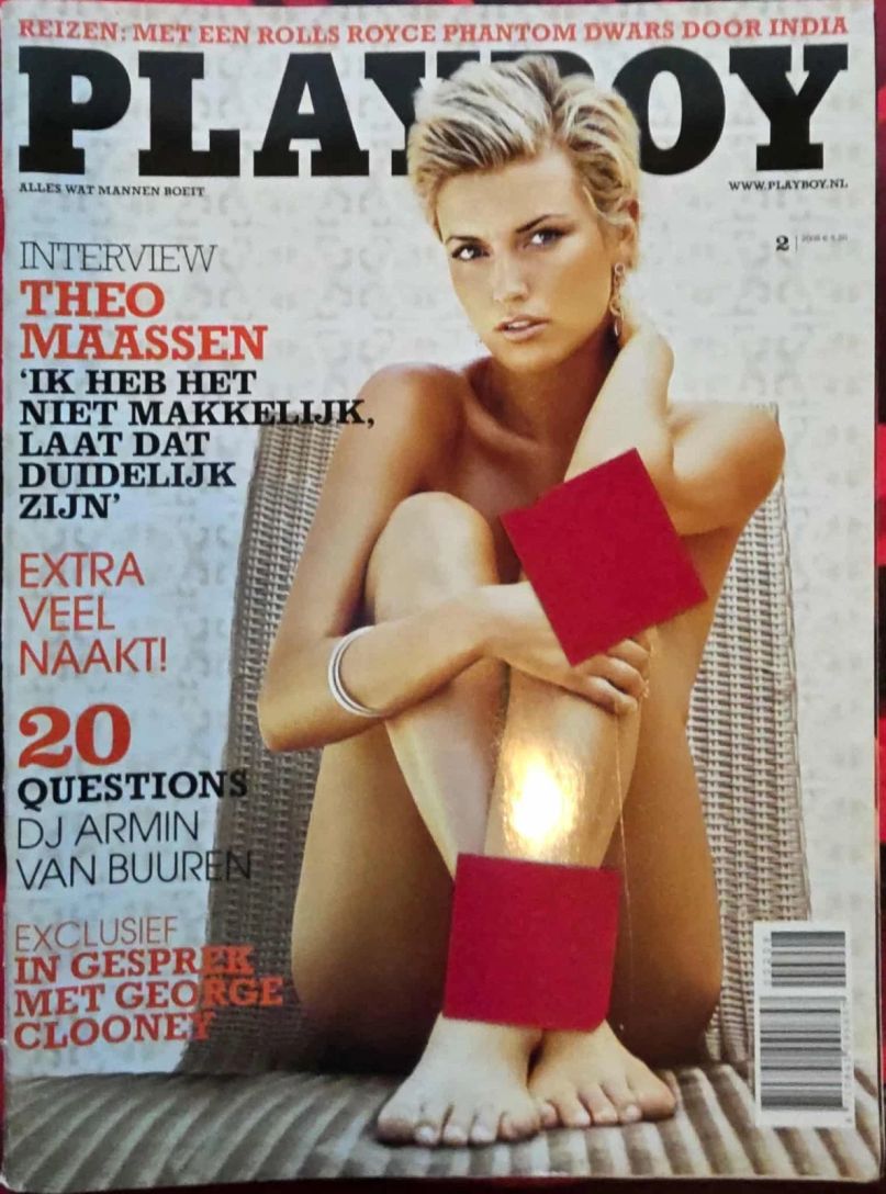 PLAYBOY NETHERLANDS magazine side cover  February 2008