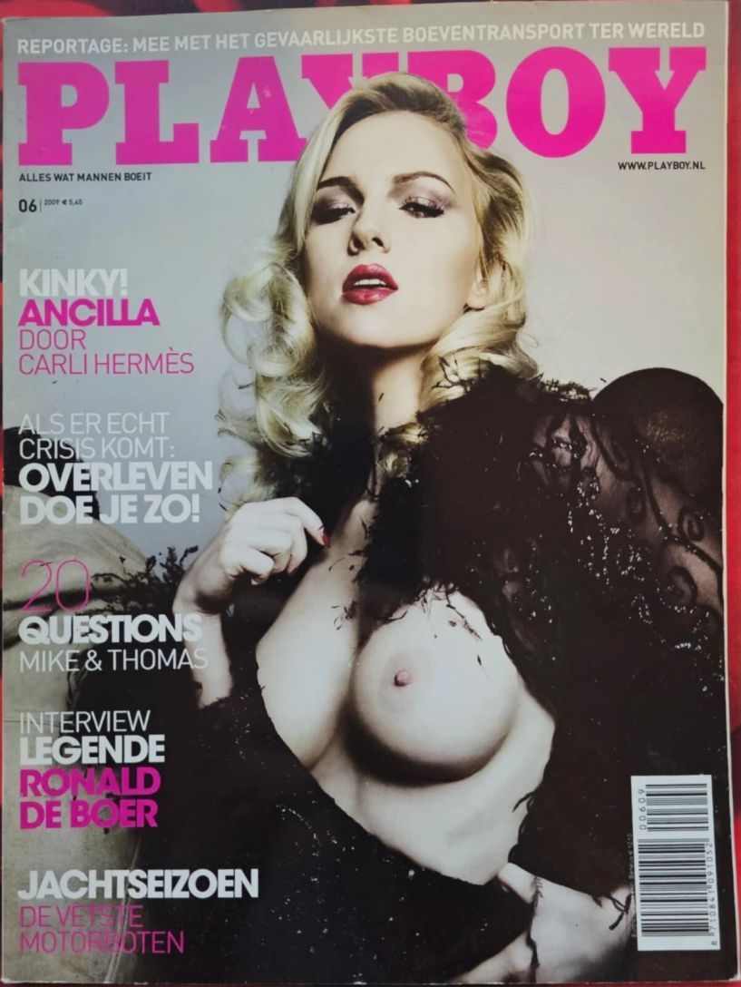 PLAYBOY NETHERLANDS magazine side cover  June 2009
