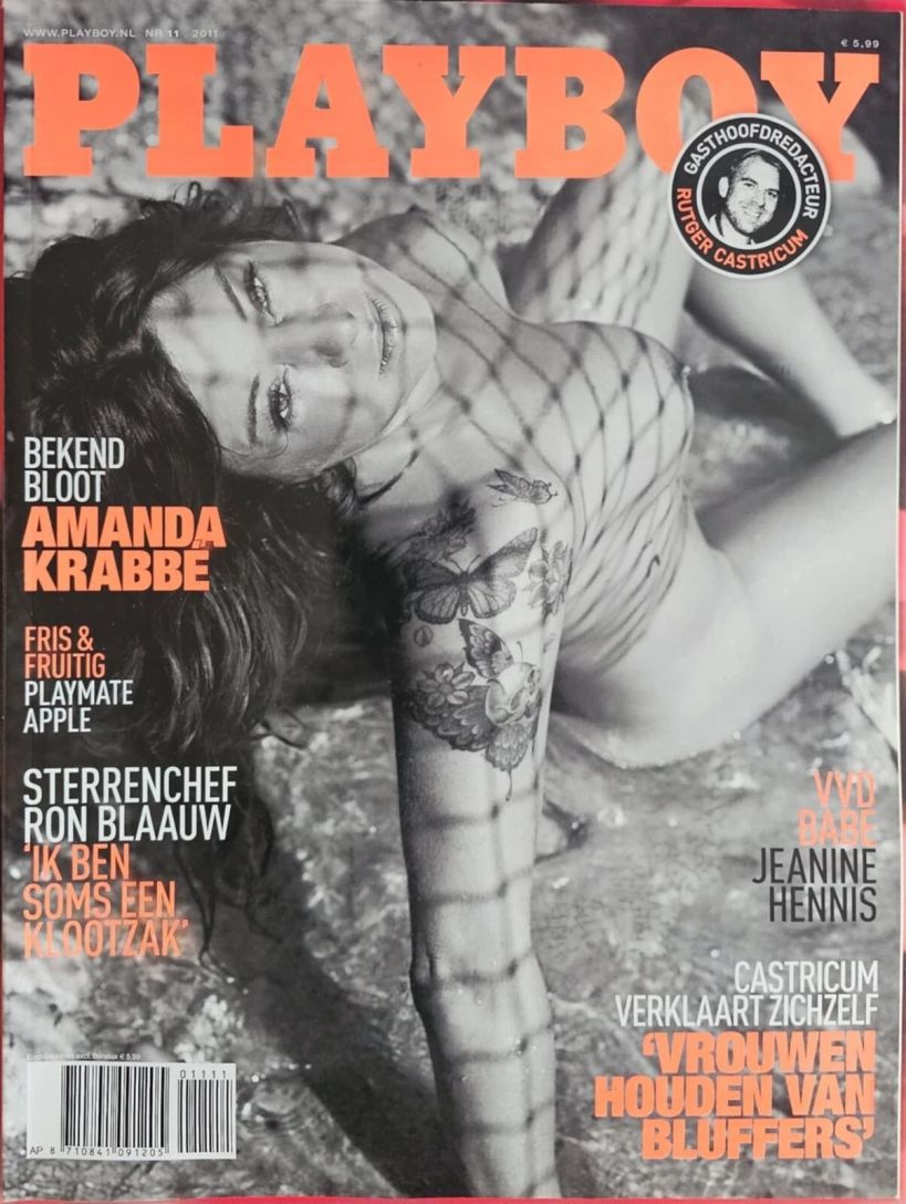 PLAYBOY NETHERLANDS magazine side cover  November 2011