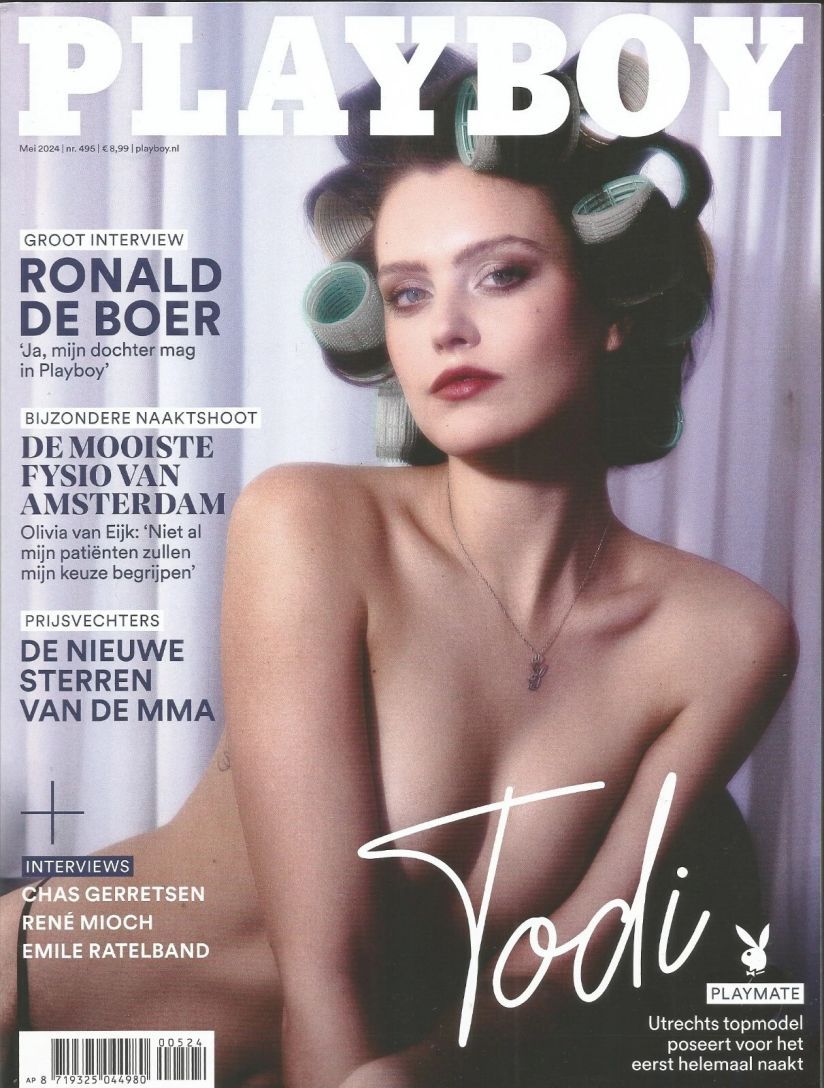 PLAYBOY NETHERLANDS magazine side cover  May 2024