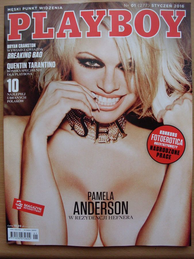 PLAYBOY POLAND magazine side cover  January 2016
