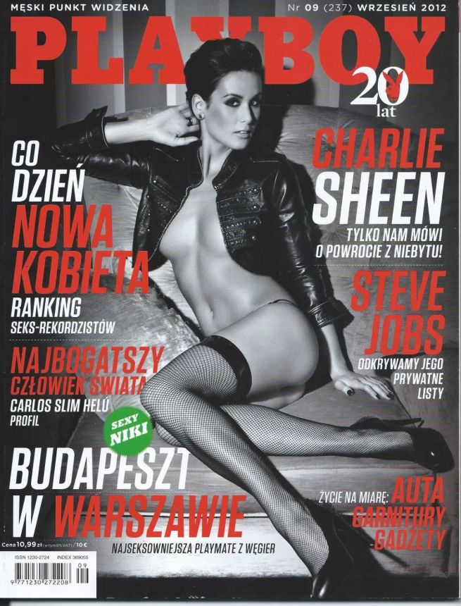PLAYBOY POLAND magazine side cover  September 2012
