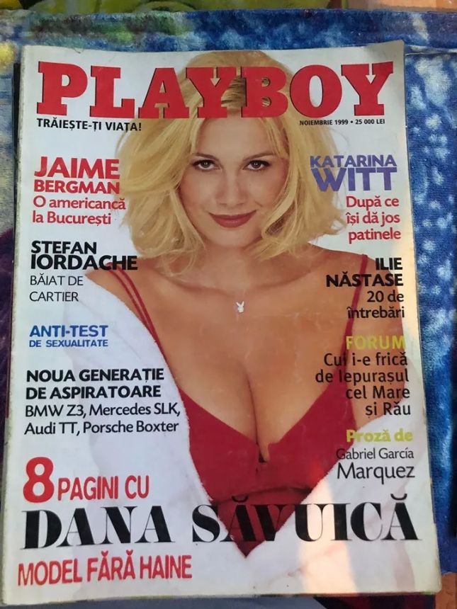 PLAYBOY ROMANIA magazine side cover Issue 1  November 1999