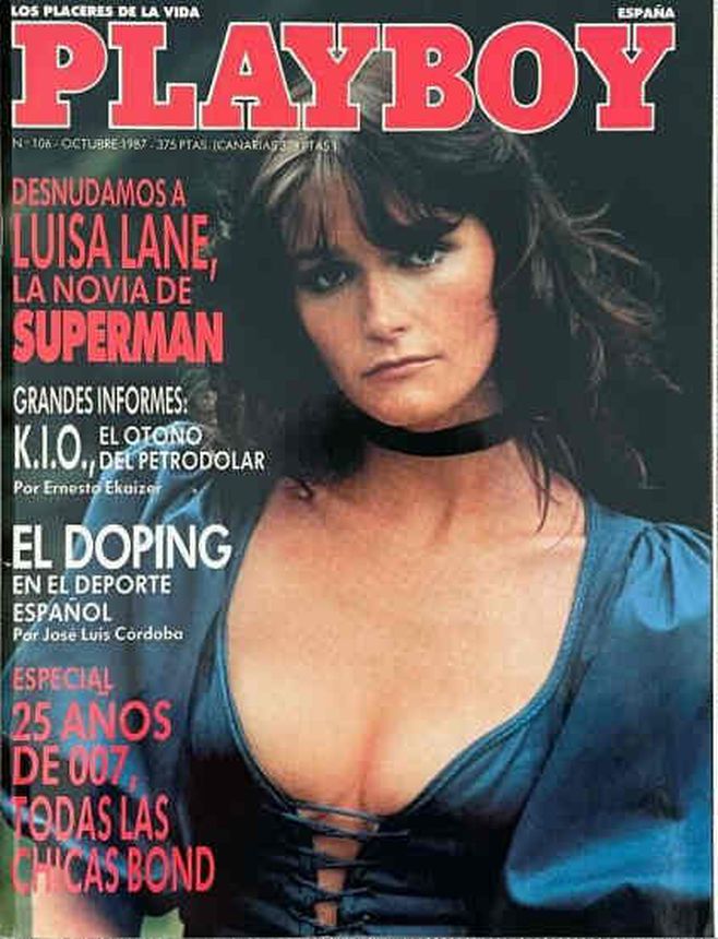 PLAYBOY (SP) magazine side cover Issue 106  October 1987