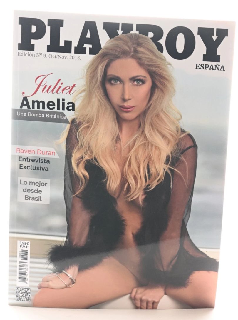 PLAYBOY (SP) magazine side cover  October/November 2018
