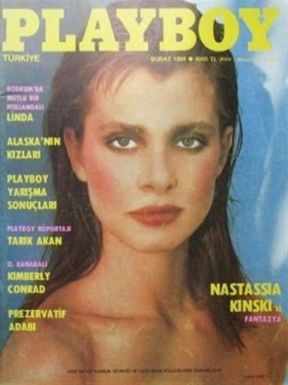 PLAYBOY (TU) magazine side cover  February 1988