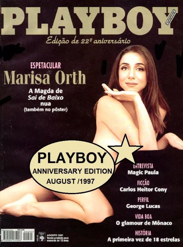 PLAYBOY (BR) magazine side cover Issue 265  August 1997