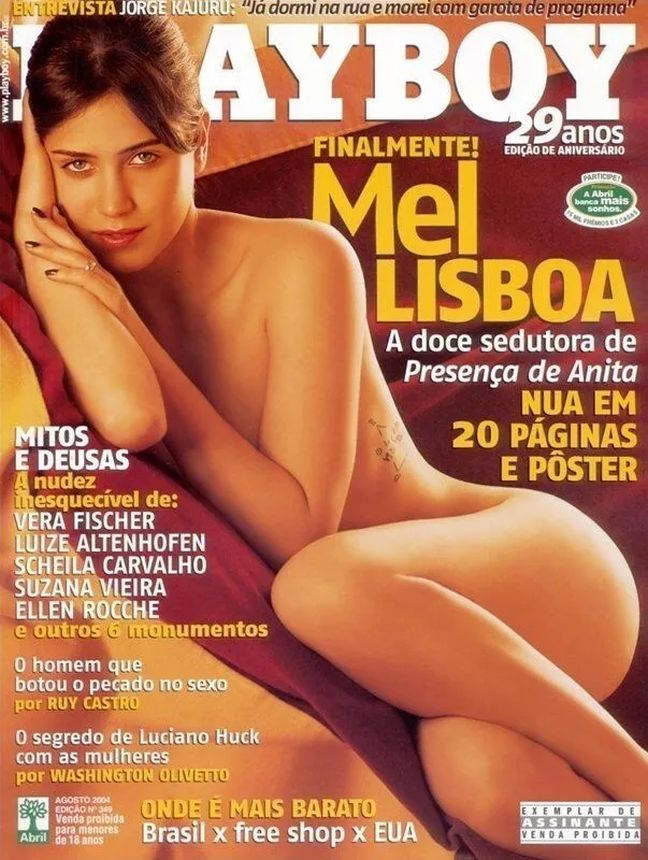 PLAYBOY (BR) magazine side cover Issue 349  August 2004