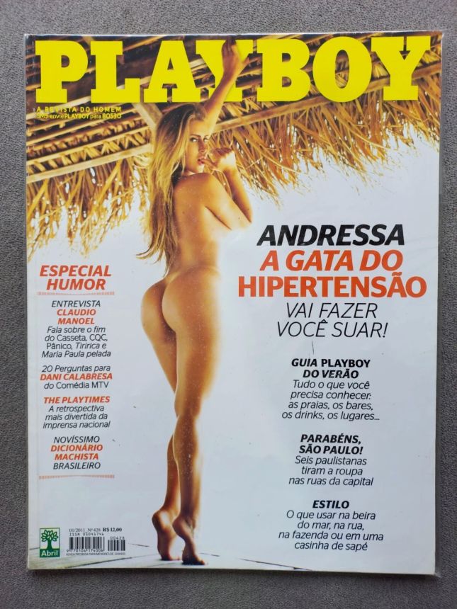PLAYBOY (BR) magazine side cover Issue 428  January 2011