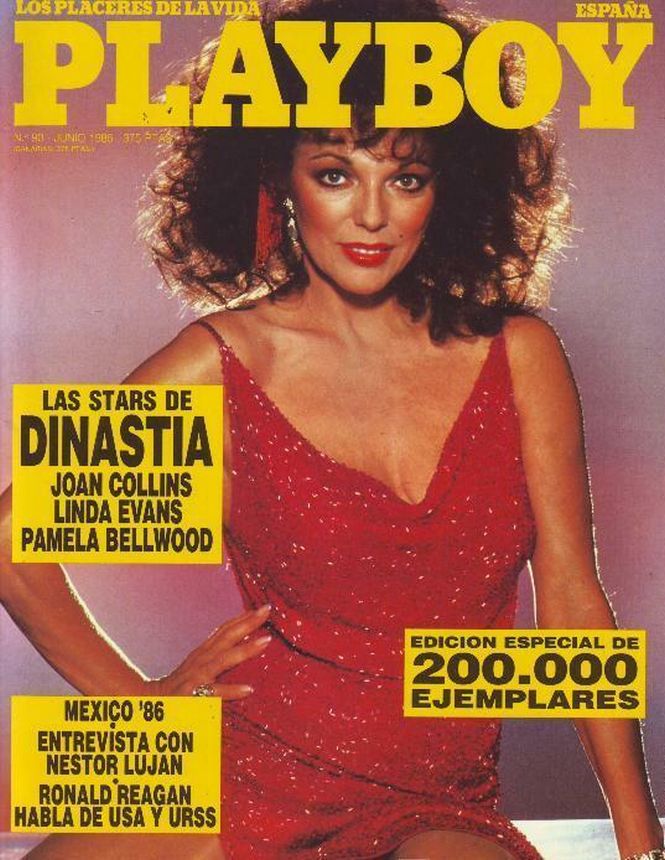 PLAYBOY (SP) magazine side cover Issue 90  June 1986