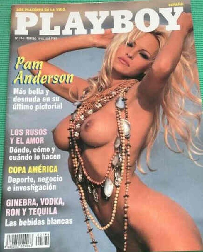 PLAYBOY (SP) magazine side cover Issue 194  February 1995