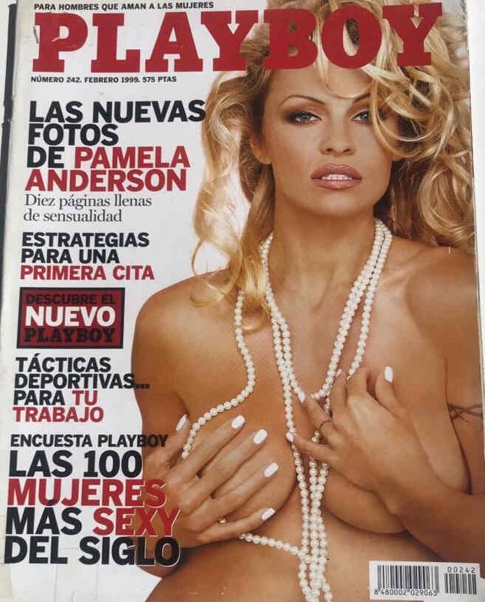 PLAYBOY (SP) magazine side cover Issue 242  February 1999
