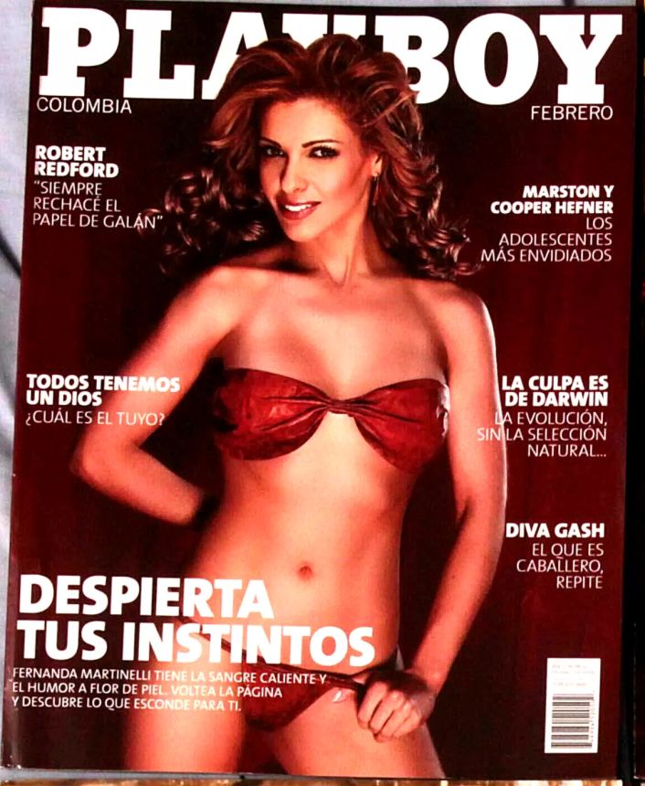 PLAYBOY COLOMBIA magazine side cover  February 2009
