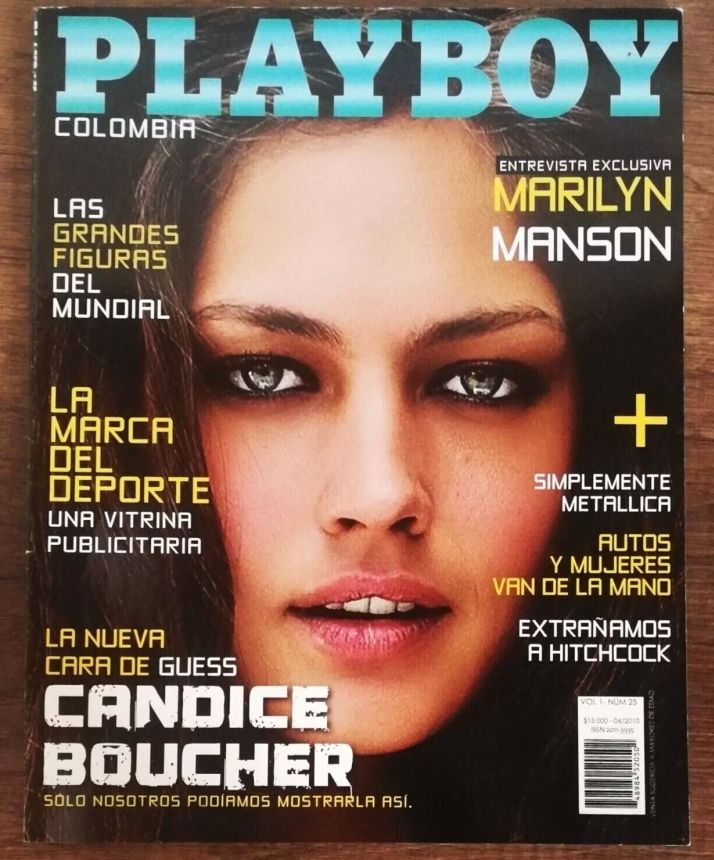 PLAYBOY COLOMBIA magazine side cover  April 2010