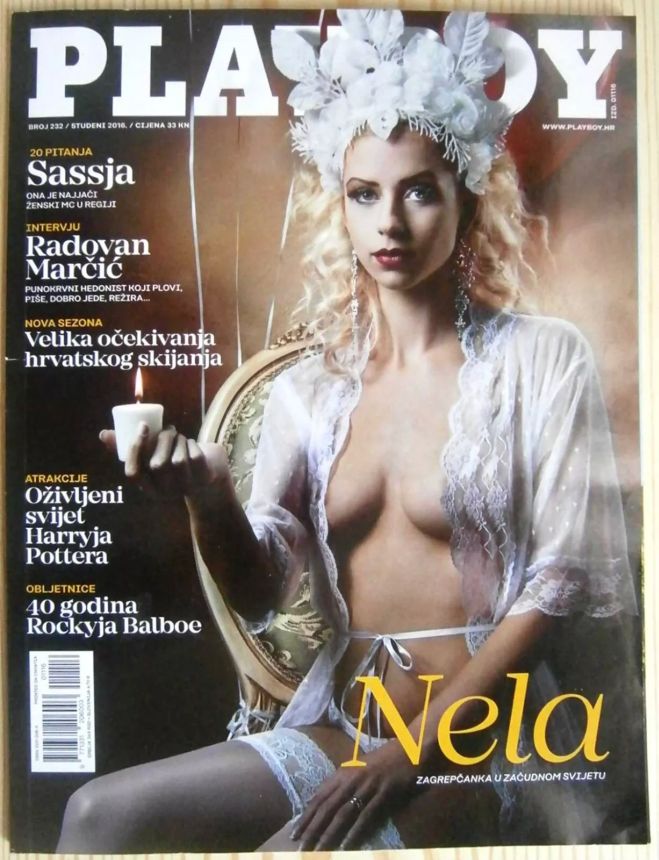PLAYBOY (Croatia) magazine side cover  November 2016