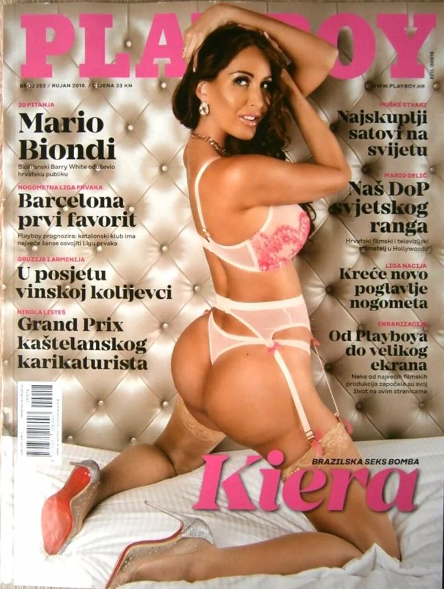 PLAYBOY (Croatia) magazine side cover  September 2018