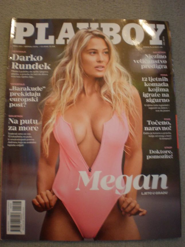 PLAYBOY (Croatia) magazine side cover  July 2018