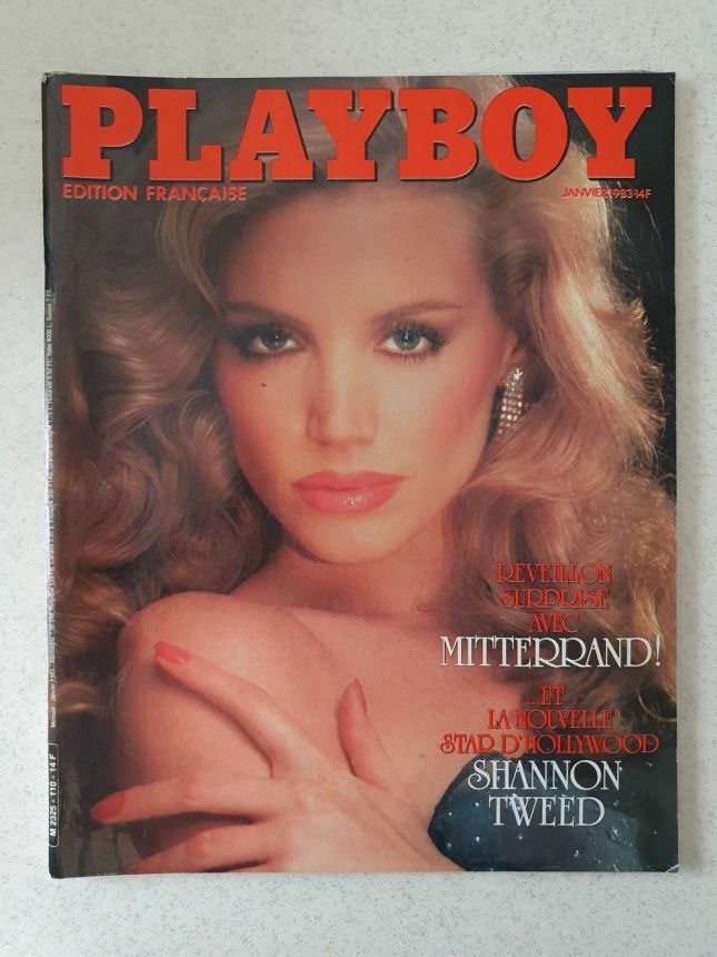 PLAYBOY (FR) magazine side cover Issue 110  January 1983