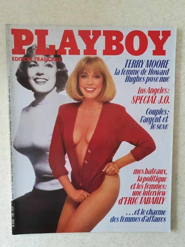 PLAYBOY (FR) magazine side cover Issue 129  August 1984